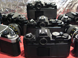 Nikon FE Camera (silver) + 28 mm lens