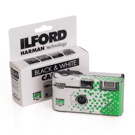 HARMAN Disposable Film Camera / 27 Exposure ILFORD HP5 B&W