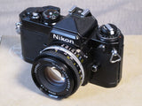 (Available) Nikon FE 35mm Camera with 50mm f1.8 Lens and Flash Mount