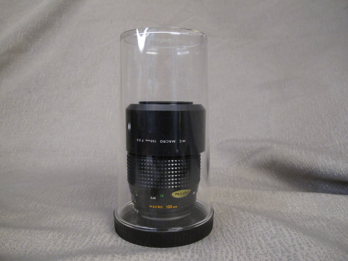 Objectif Macro Minolta MC Rokkor 100mm F3.5 + Convertisseur 1:1 Et Filtre