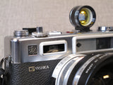 YASHICA G Electro 35 with 45mm f1.7 with YASHIKOR AUX. Wide Angle Lenses and Finder