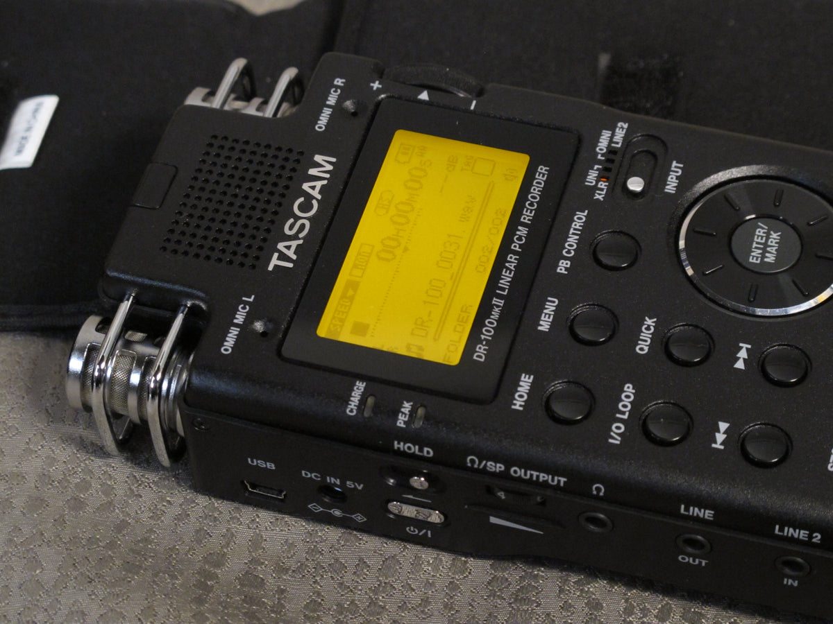TASCAM DR-100MK2 Linear PCM Recorder ② DR-100MKII | 24bit/96kHz Linear PCM Recorder | TASCAM