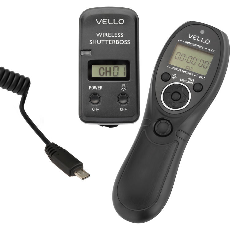 Vello Wireless ShutterBoss III Remote Switch with Digital Timer for Select Sony Cameras