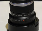 Olympus M. Zuiko Digital 45mm f/1.8 Lens - MFT mount