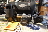 Canon AE-1 two lens package