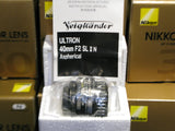 Voigtländer Ultron 40mm F/2 SL II N Aspherical lens
