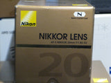 Nikon Nikkor AF-S 20mm f/1.8G ED lens