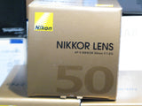 Nikon Nikkor AF-S 50mm F/1.8G lens