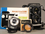 Mamiya C220 Professional with 80/2.8 Medium Format TLR Camera Bundle