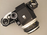 Black Nikon F 35mm Camera with NIKKOR-S AUTO 50mm f1.4 Lens
