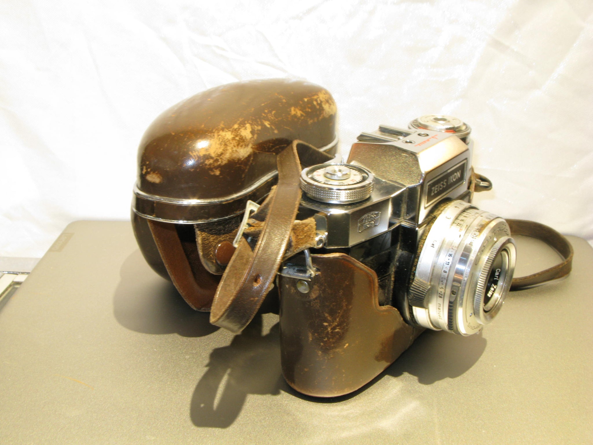 Appareil photo vintage Zeiss Ikon Contina LK + Étui cuir - Photo, audio & vidéo