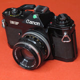 Canon EF 35mm camera with 50mm f1.8 FL Lens