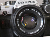 Olympus OM-10 35mm with OM-SYSTEM ZUIKO AUTO-S 50mm1:1.8 Lens with manual speed adaptor