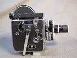 Paillard Bolex 16mm Supreme with three prime lenses and accessories