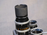 Paillard Bolex 16mm Supreme with three prime lenses and accessories