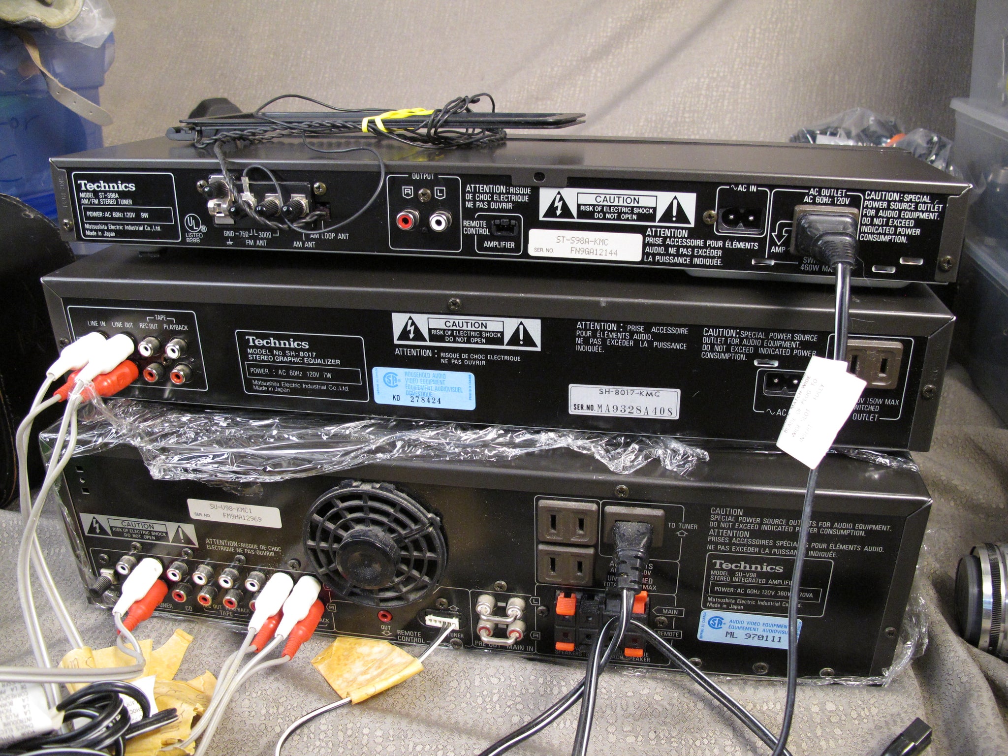 Technics SU-V98 Stereo Integrated Amplifier, SH-8017 Stereo