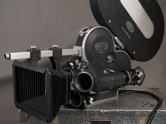 Arriflex 16 S Cine Camera with variable motor drive.
