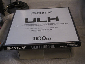 SONY UHL-11-1100-BL, ULTRA LOW-NOISE HI-OUTPUT RECORDING TAPE. NEW, IN A MINT CONDITION.