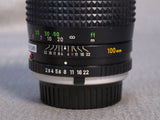 Minolta MC Tele Rokkor-x 100mm f2.5 Lens