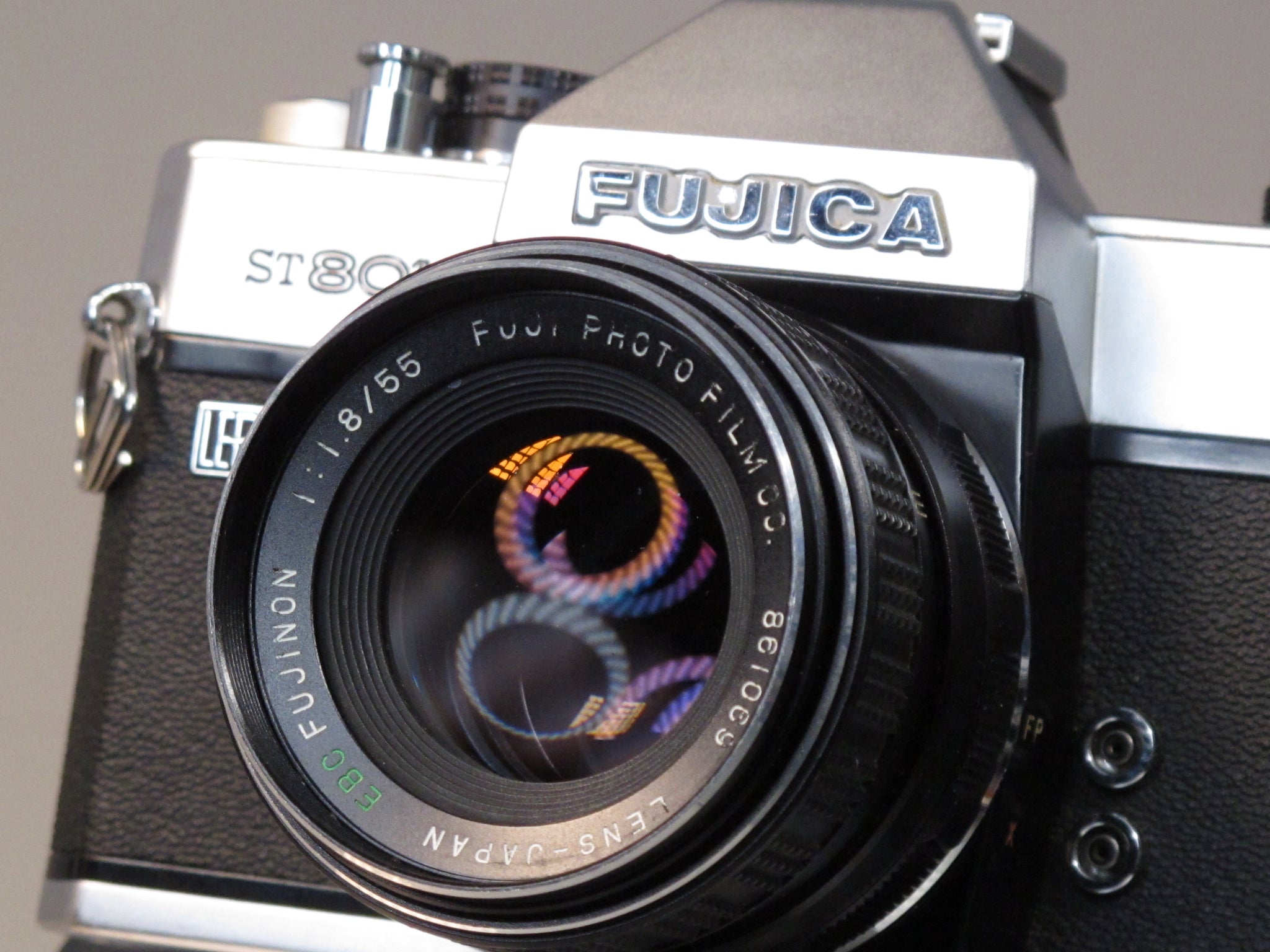 FUJICA ST801 35mm SLR camera with 55mm and 135mm lenses – Phototek