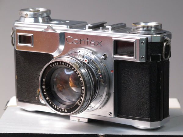 ■ZEISS IKON Contax II Sonnar 5cm F2 Contax II Zeiss Ikon 35mm Camera with Carl Zeiss Sonnar 5cm