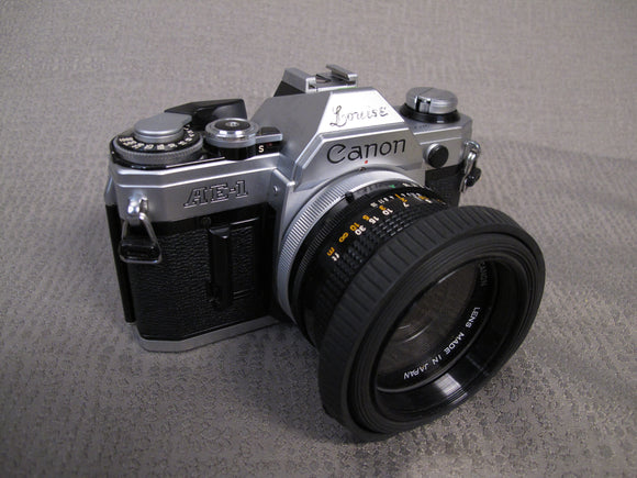 Canon AE-1 35mm Camera with 50mm f1.8 FD Lens