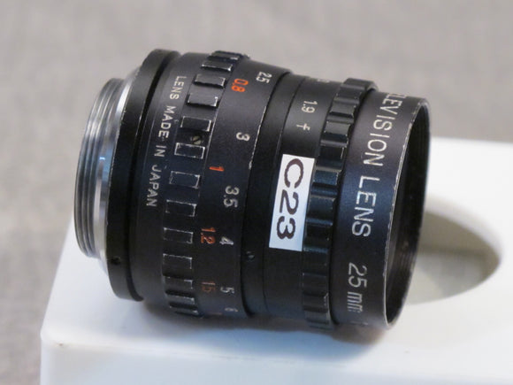 Cosmicar Television 12.5mm f1.4 C-Mount lens S# 39277 – Du-All Camera Cosmicar Television 12.5mm f1.4 C-Mount lens S# 39277 – Du-All Camera