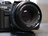 Minolta X-700 35mm Camera with 50mm f2 and 135mm f3.5 Lenses and Flash