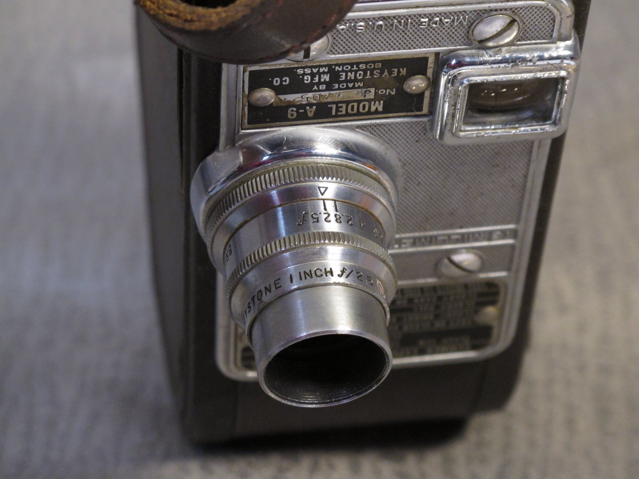 Keystone Model A-9 16mm Movie Camera w/ Wollensak 1 Inch f/2.5