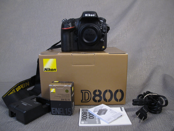 Nikon D800 DSLR Camera Body