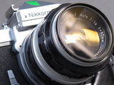 NIKKORMAT FTn 35mm Camera with 50mm NIKKOR-S Auto f1.4 Lens