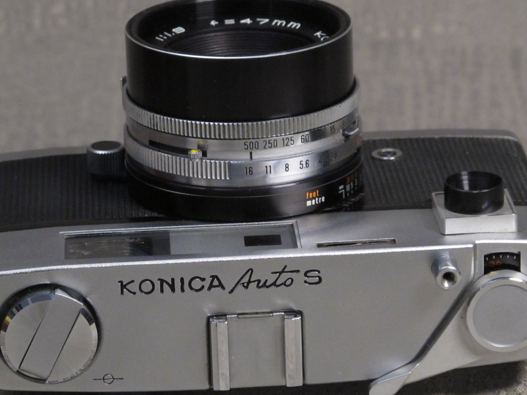 Konica Auto S2 47mm Rangefinder Camera with Hexanon 47mm F1.9 Lens